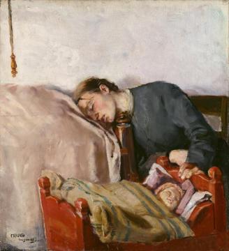 Mother and Child Artwork by Christian Krohg