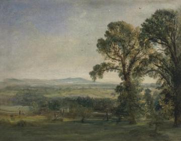 Bardon Hill, Coleorton Hall Artwork by John Constable