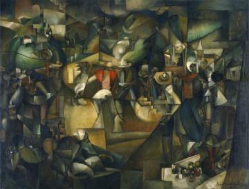 Le Depiquage des Moissons (Harvest Threshing) Artwork by Albert Gleizes