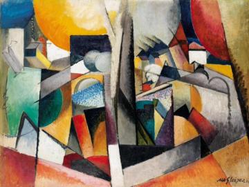 Paysage Cubiste (landscape, Baum Und Fluss) Artwork by Albert Gleizes