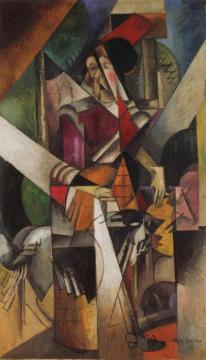 Woman with animals (La dame aux betes) Madame Raymond Duchamp-Villon Artwork by Albert Gleizes