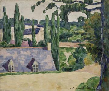Landscape at Pont-Aven Artwork by Émile Bernard
