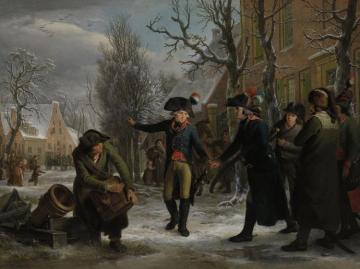 General Daendels Taking Leave of Lieutenant-Colonel Krayenhoff Artwork by Adriaan de Lelie