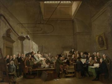 The Drawing Gallery Of The Felix Meritis Society Artwork by Adriaan de Lelie