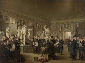 The Sculpture Gallery of the Felix Meritis Society Artwork by Adriaan de Lelie