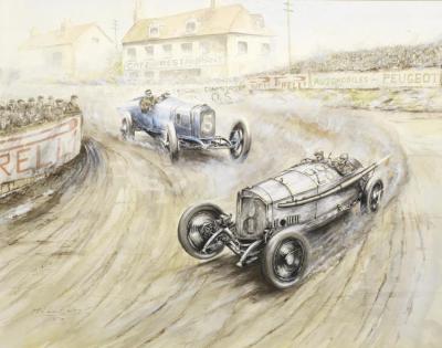 1914 Grand Prix De L'acf Artwork by Michael Wright