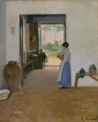 Sitges Interior, Circa 1894 Artwork by Santiago Rusiñol Prats