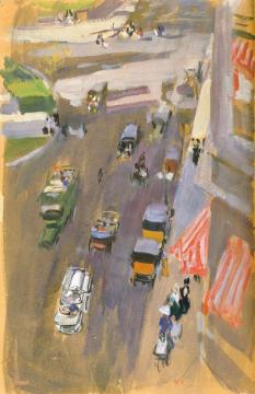 Fifth Avenue, New York Artwork by Joaquin Sorolla y Bastida
