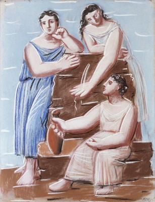 Three Women At The Fountain Artwork by Pablo Picasso