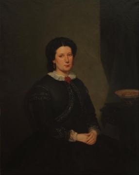 Retrato de la Senora Adela Eastman de Barros Artwork by Prilidiano Pueyrredon