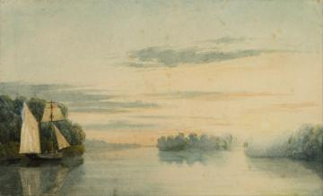 Paisaje (Tres Bocas Tigre) Artwork by Prilidiano Pueyrredon