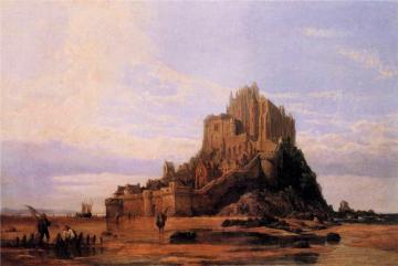 Mont St. Michel, Normandy, Falling Tide Artwork by George Clarkson Stanfield