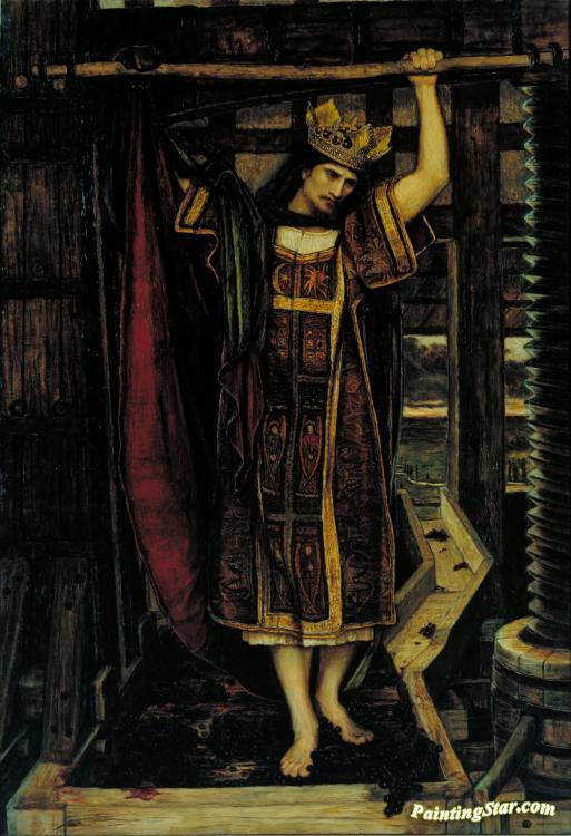 The Wine Press Artwork by John Roddam Spencer Stanhope