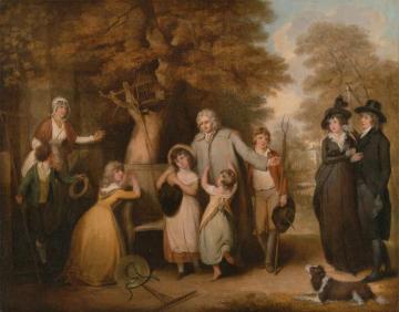 The Benevolent Heir or the Tenant Restored to his Family Artwork by William Redmore Bigg