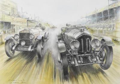 Le Mans 1929 Artwork by Michael Wright