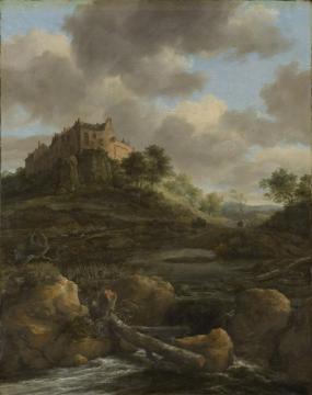 Bentheim Castle Artwork by Jacob van Ruisdael
