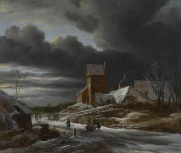 Winter Landscape Artwork by Jacob van Ruisdael