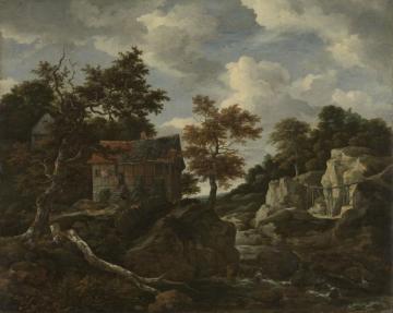 Rotsachtig landschap Artwork by Jacob van Ruisdael