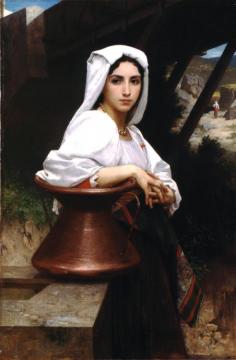 Italian Girl Drawing Water (1871) Artwork by William Adolphe Bouguereau