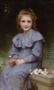 Daisies Artwork by William Adolphe Bouguereau
