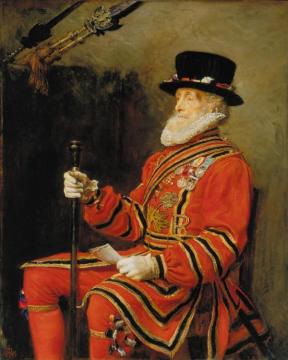 The Yeoman of the Guard Artwork by Sir John Everett Millais
