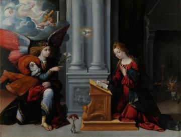 The Annunciation Artwork by Benvenuto Tisi