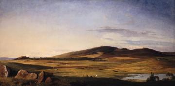 Zealand Landscape,view From Bjerreso Mark Towards Vejrhoj And Dragsholm Manor Artwork by Johan Thomas Lundbye
