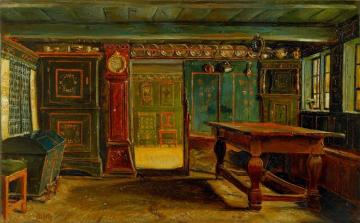 Farmhouse room near Store Heddinge Artwork by Christen Dalsgaard