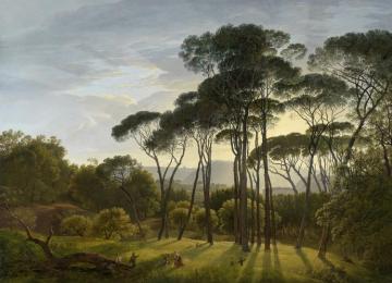Italian Landscape With Umbrella Pines Artwork by Hendrik Voogd