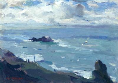 Pacific Ocean From Land's End Artwork by Armin Hansen