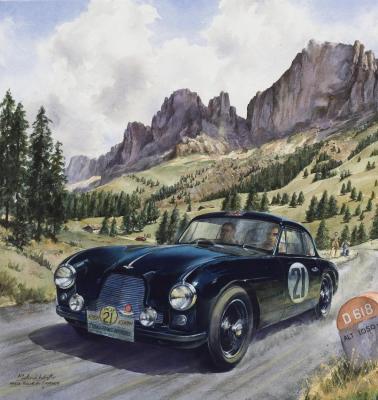 1952 Tour De France Artwork by Michael Wright