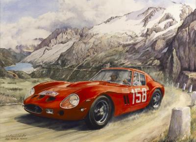 1962 Tour De France Artwork by Michael Wright