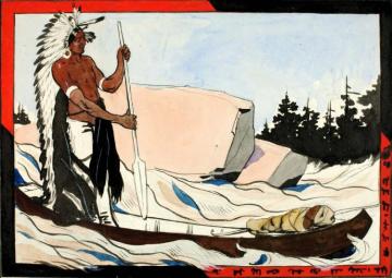 Burial of a Papoose Artwork by Richard Norris Brooke