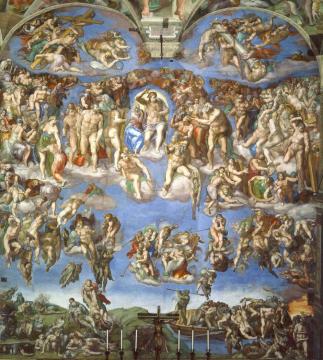 The Last Judgment Artwork by Michelangelo Buonarroti