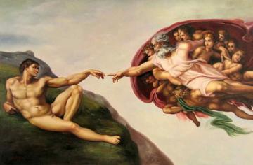 The Creation Of Adam Artwork by Michelangelo Buonarroti