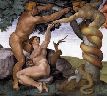 The Fall Artwork by Michelangelo Buonarroti