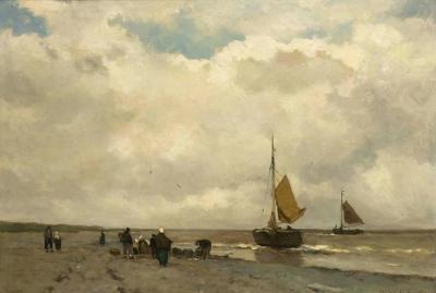 Unloading The Catch Artwork by Jan Weissenbruch