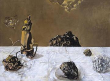 Some Roses and Their Phantoms Artwork by Dorothea Tanning