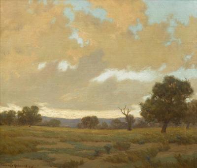 Clouds Gathering Above A Marin Landscape, 1908 Artwork by Granville Redmond
