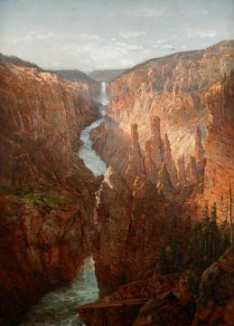 Grand Canyon,yellowstone River,wyoming Artwork by William Louis Sonntag, Jr.