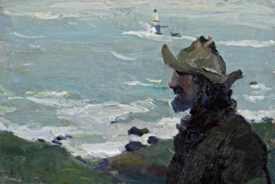 The Old Seafarer Artwork by Armin Hansen