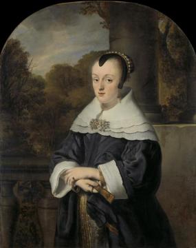 Maria Rey, Wife of Roelof Meulenaer (1630-1703) Artwork by Ferdinand Bol