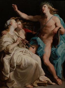 Apollo and two Muses Artwork by Pompeo Batoni