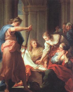Achilles At The Court Of Lycomedes Artwork by Pompeo Batoni