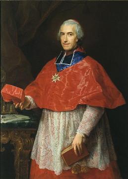 Portrait of Cardinal Jean-Francois Joseph de Rochechouart Artwork by Pompeo Batoni