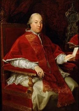 Portrait of Pope Pius VI(1717-1799) Artwork by Pompeo Batoni