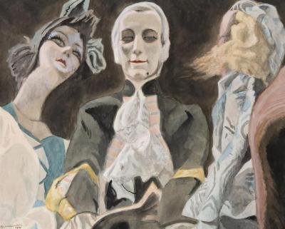 Drie Poppen - Trois Poupees Artwork by Leon Spilliaert