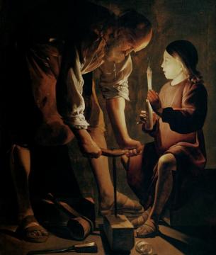 St.joseph, The Carpenter Artwork by Georges de la Tour