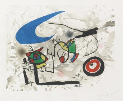 Pygmees Sous La Lune Artwork by Joan Miró