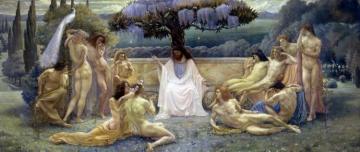 The School Of Plato Artwork by Jean Delville